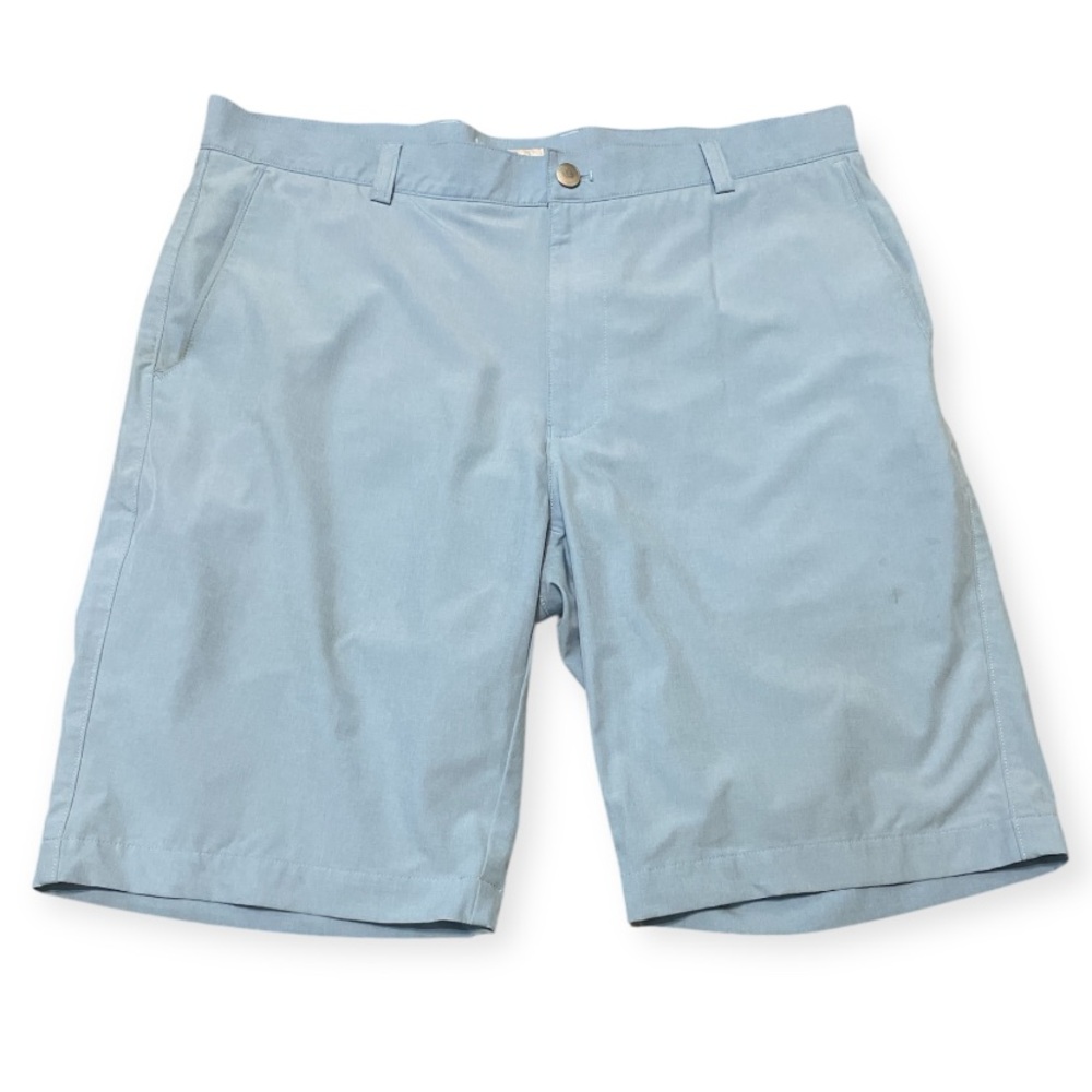 Men's Peter Millar Shackleford Performance Hybrid Golf Shorts Blue Size 35